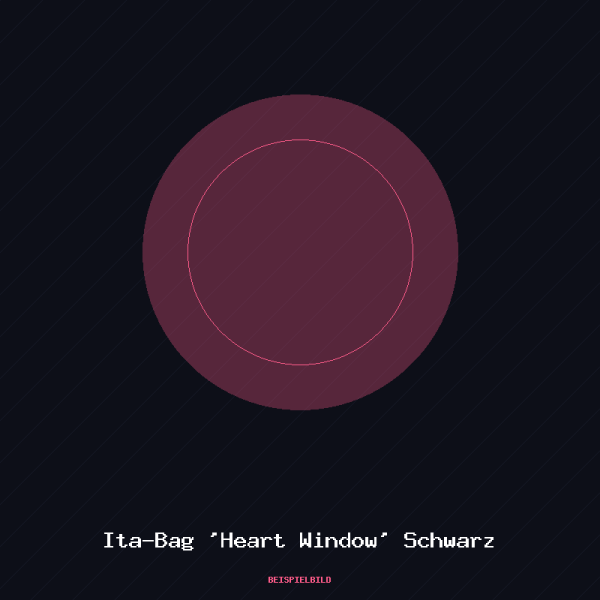 Ita-Bag 'Heart Window' Schwarz