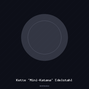 Kette 'Mini-Katana' Edelstahl