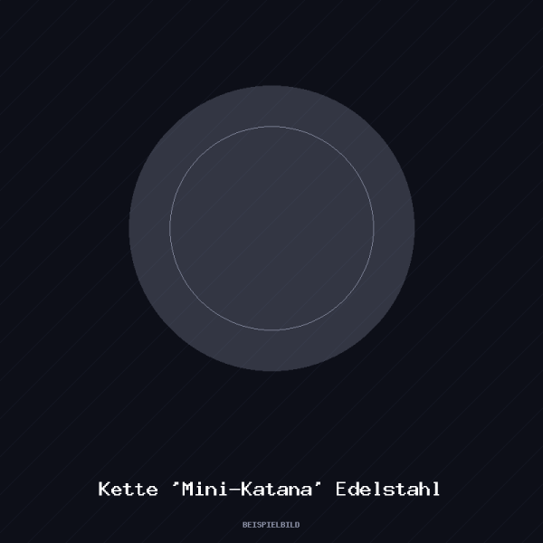 Kette 'Mini-Katana' Edelstahl
